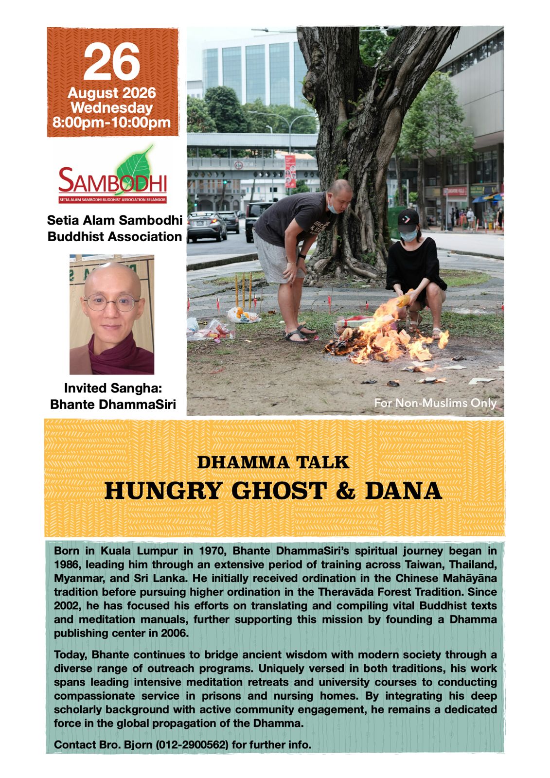 Setia Alam Sambodhi Buddhist Association Selangor Ten Meritorious Deeds Retreat