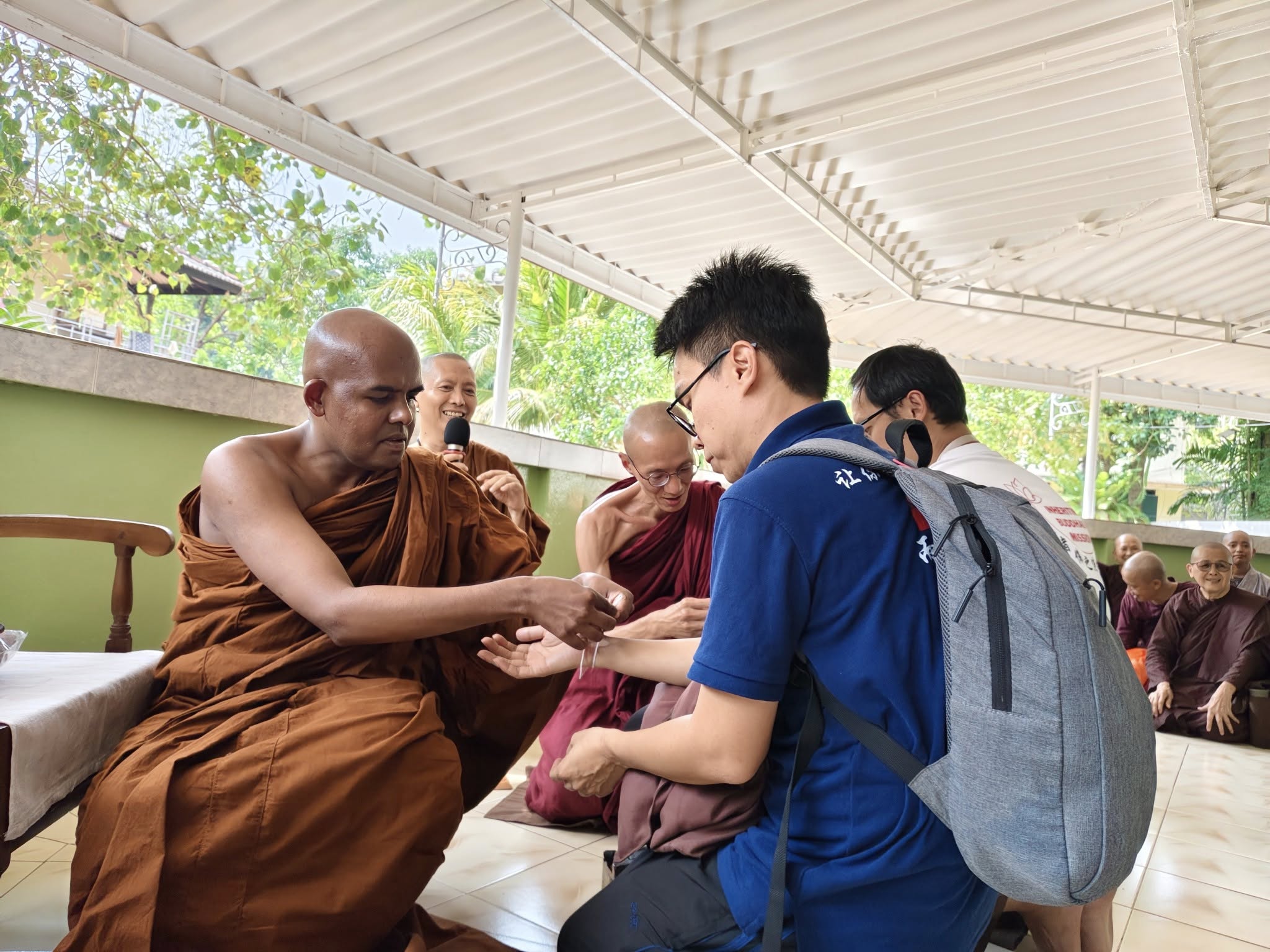 2025 Sri Lanka Pilgrimage · Temporary Ordination · Sāṅghika Dāna - Image 5